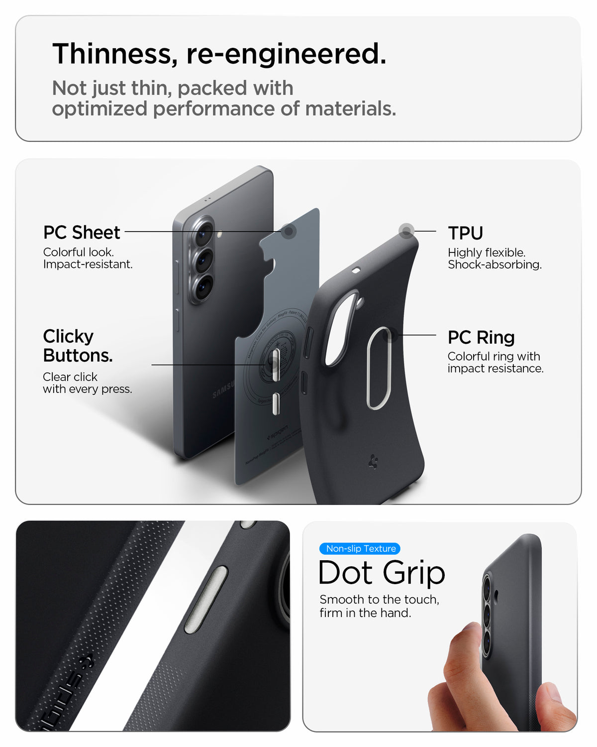 Spigen Nano Pop MagSafe, black sesame - Samsung Galaxy S26