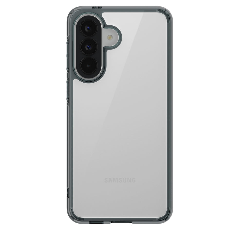 Hybrid construction with a rigid back and a flexible frame