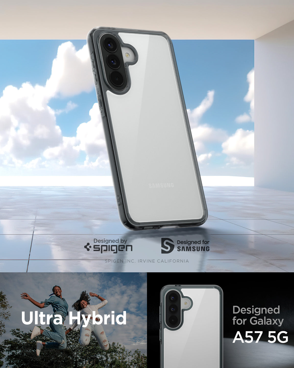 Spigen Ultra Hybrid, space crystal - Samsung Galaxy A57 5G