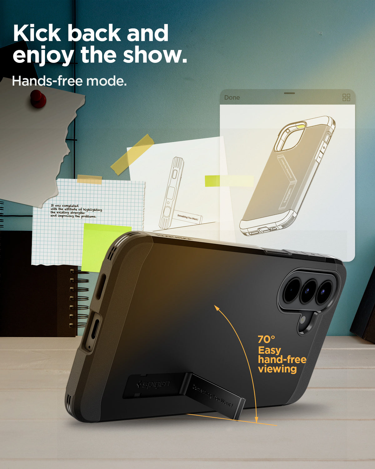 Spigen Tough Armor, čierny - Samsung Galaxy A57 5G