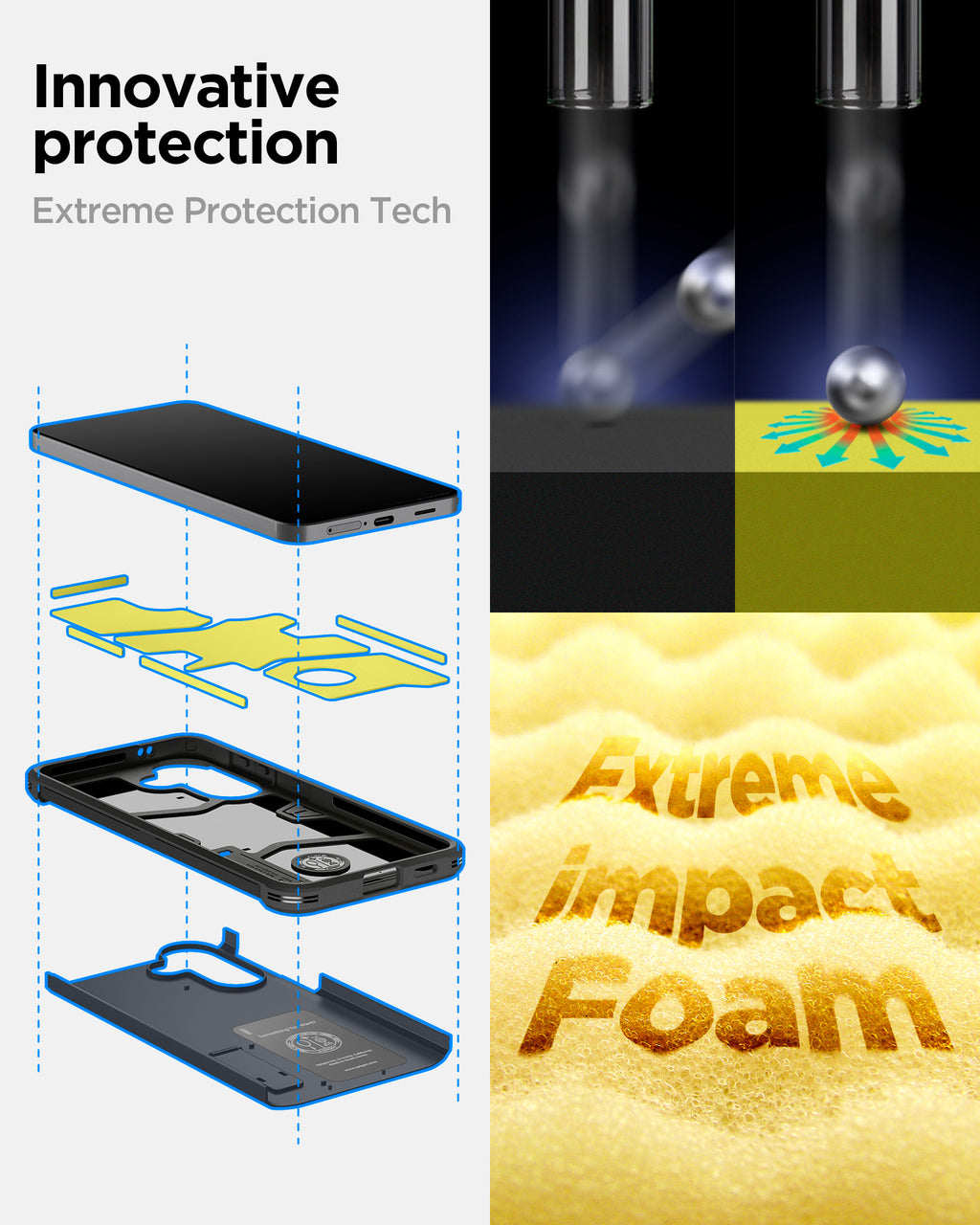 Spigen Tough Armor, metal slate – Samsung Galaxy A57 5G