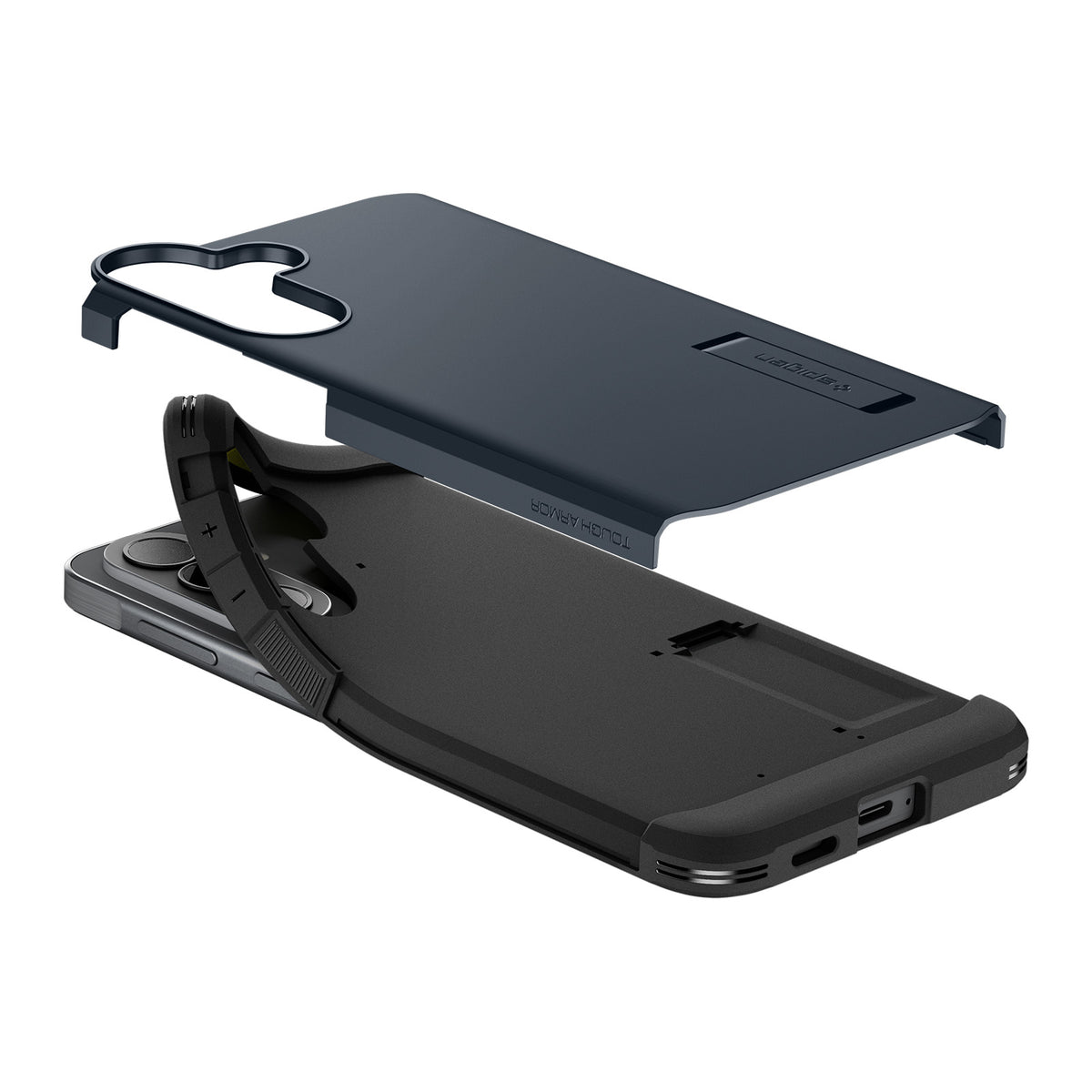Spigen Tough Armor, metal slate – Samsung Galaxy A57 5G