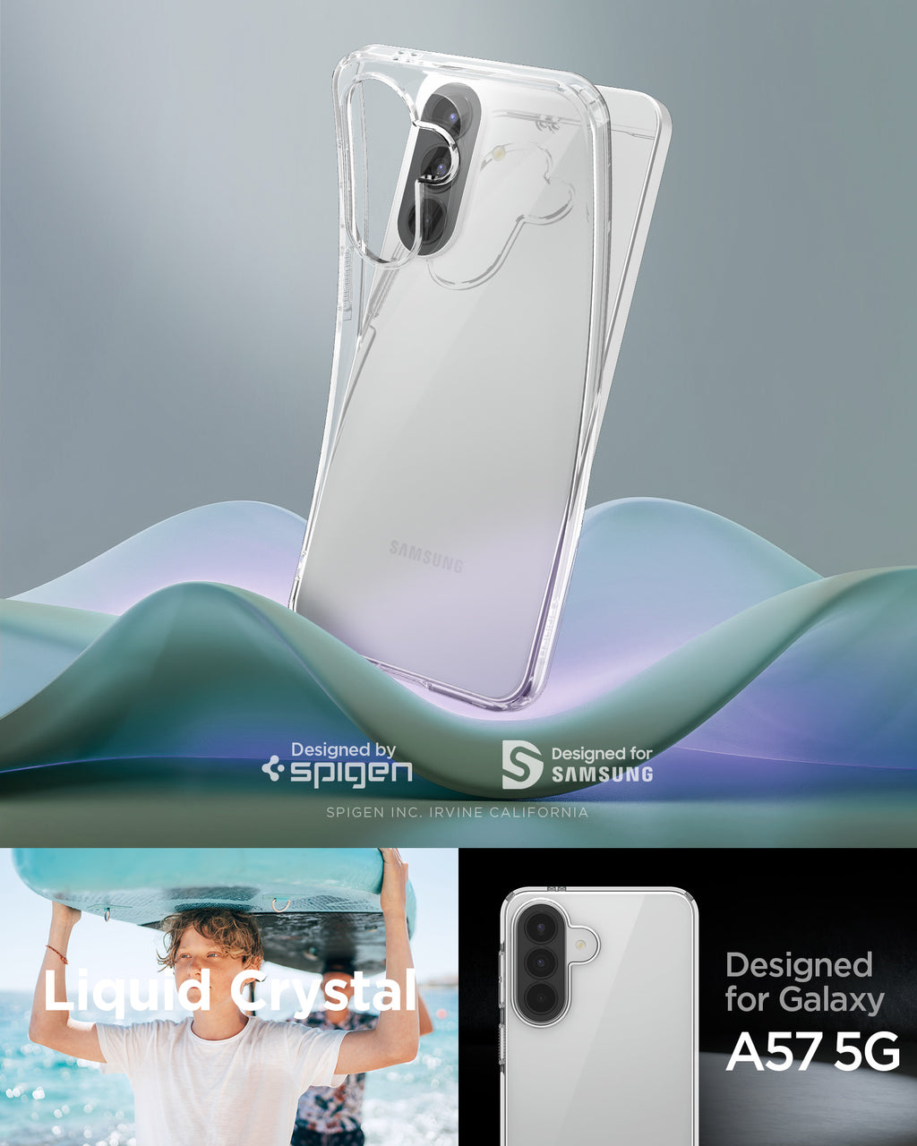 Spigen Liquid Crystal, crystal clear - Samsung Galaxy A57 5G