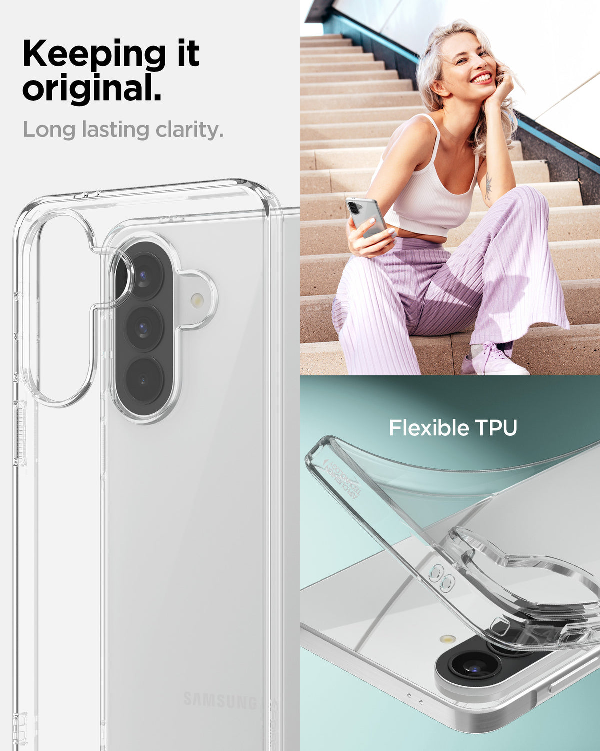 Spigen Liquid Crystal, crystal clear - Samsung Galaxy A57 5G
