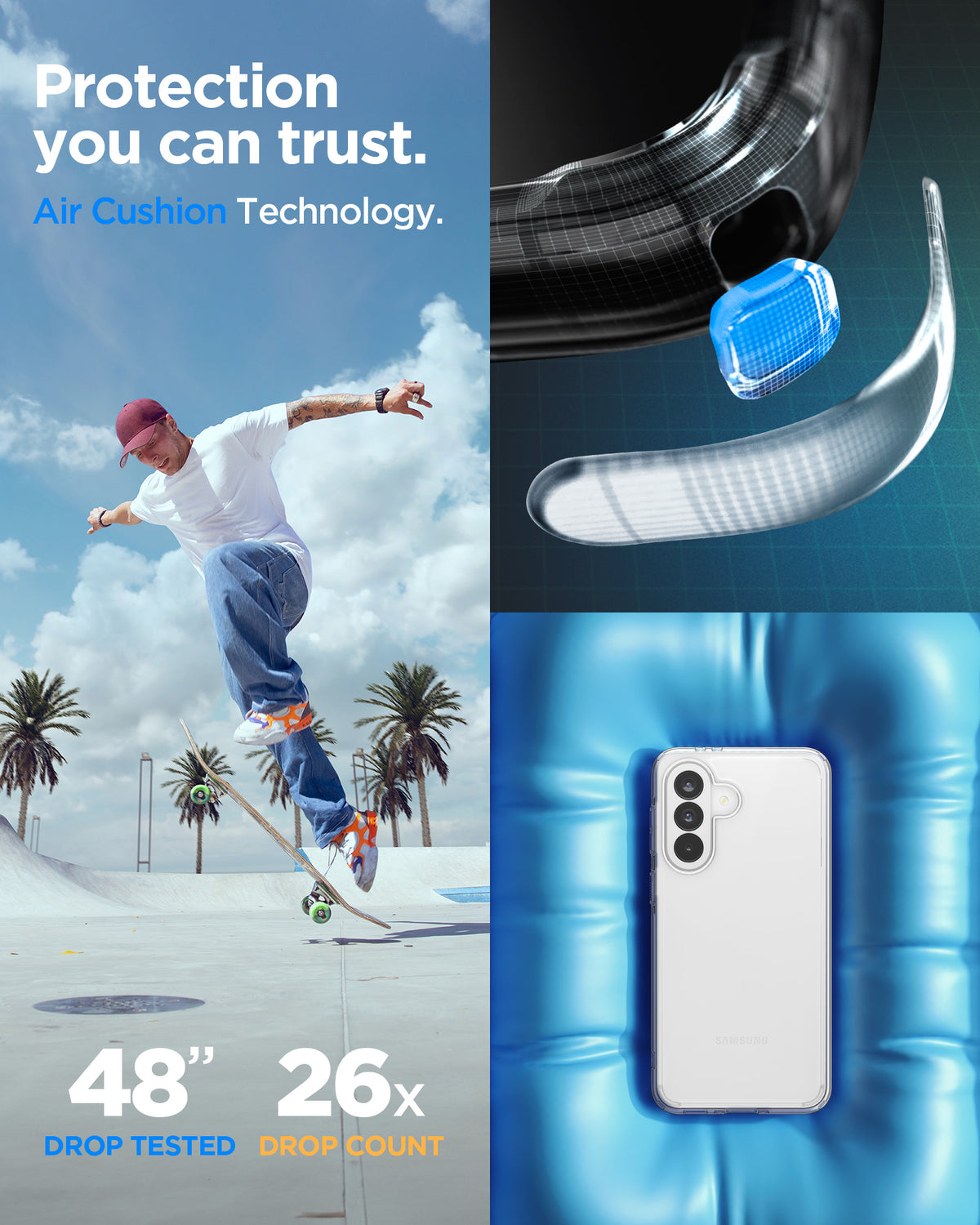 Spigen Ultra Hybrid, crystal clear - Samsung Galaxy A37 5G