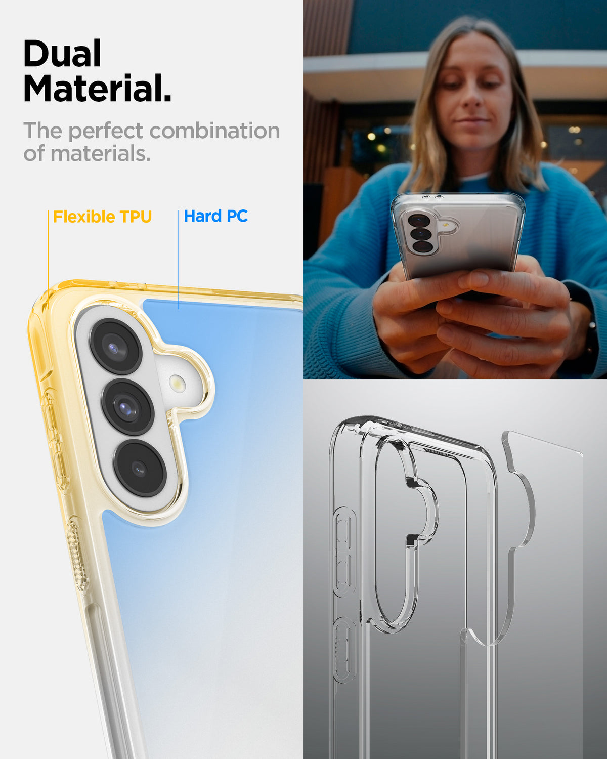 Spigen Ultra Hybrid, crystal clear - Samsung Galaxy A37 5G