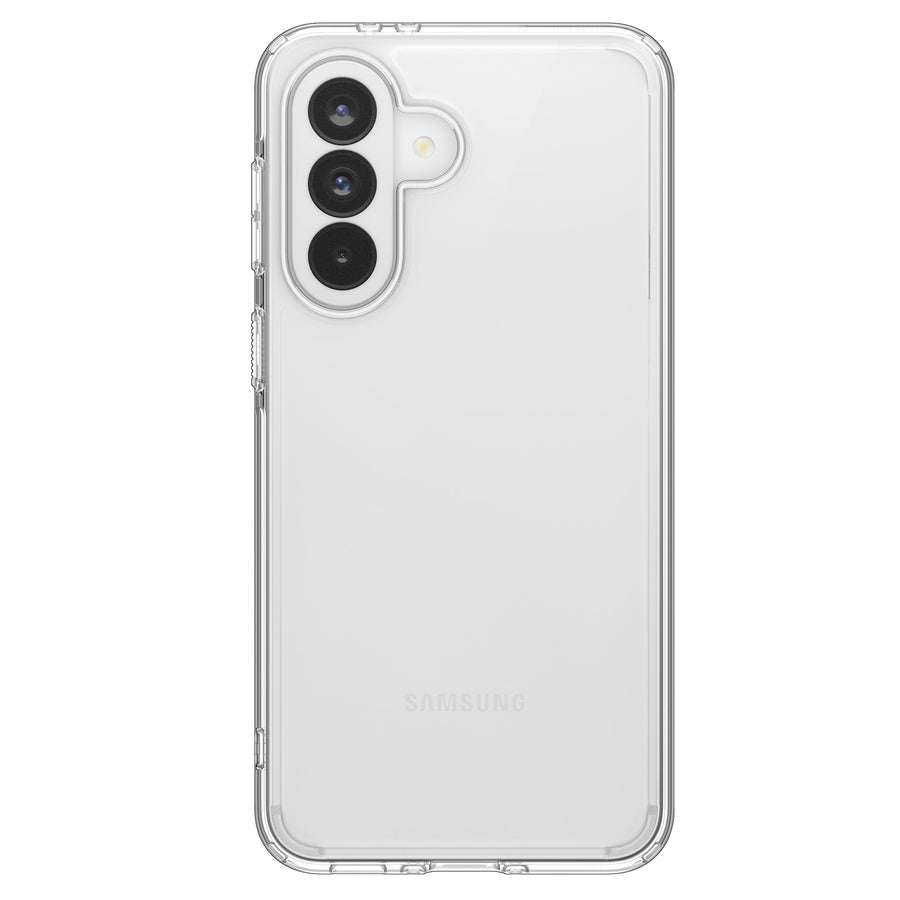 Hybrid construction with a rigid back cover and a flexible frame