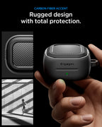 Spigen Rugged Armor, matte black - Samsung Galaxy Buds 4 Pro/4