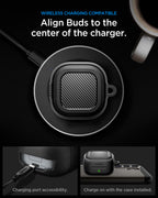 Spigen Rugged Armor, matte black - Samsung Galaxy Buds 4 Pro/4
