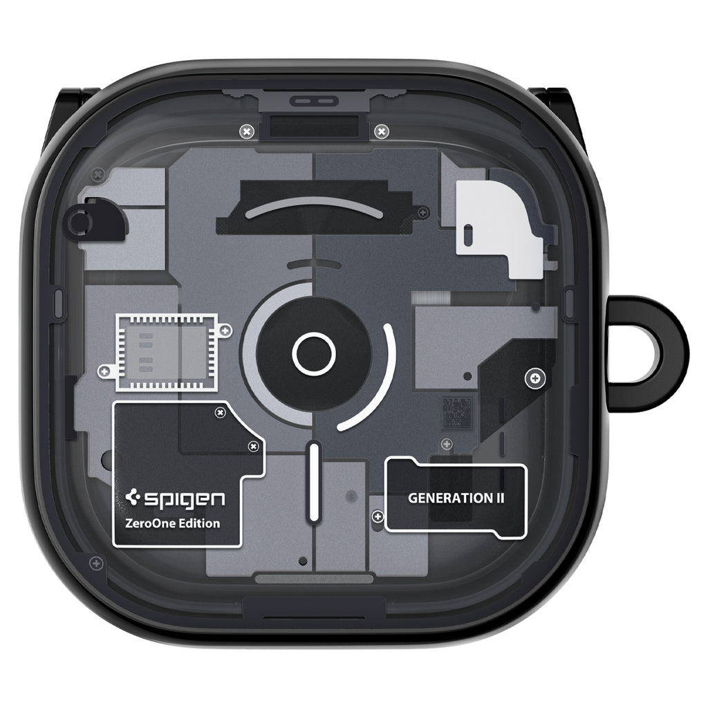 Spigen Ultra Hybrid, zero one black - Samsung Galaxy Buds 4 Pro/4