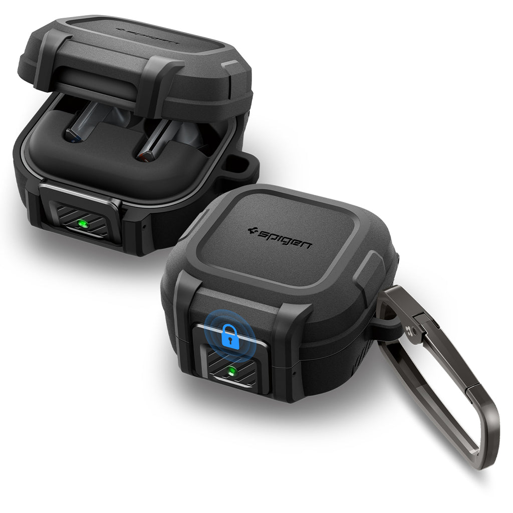 Spigen Lock Fit, matte black - Samsung Galaxy Buds 4 Pro/4