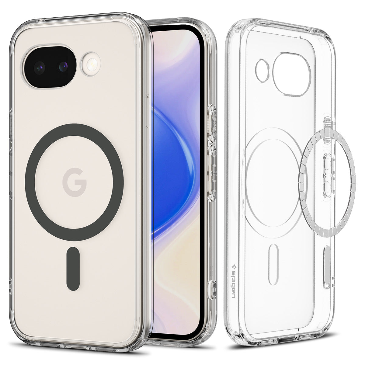 Spigen Ultra Hybrid MagSafe, clear graphite - Google Pixel 10a