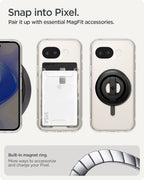 Spigen Ultra Hybrid MagSafe, clear graphite - Google Pixel 10a