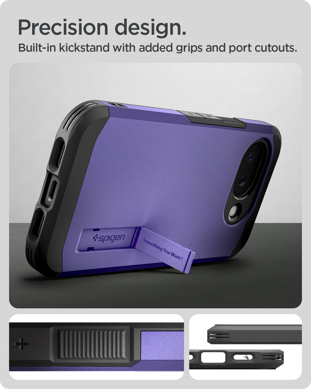 Spigen Tough Armor MagSafe, ash violet - Google Pixel 10a