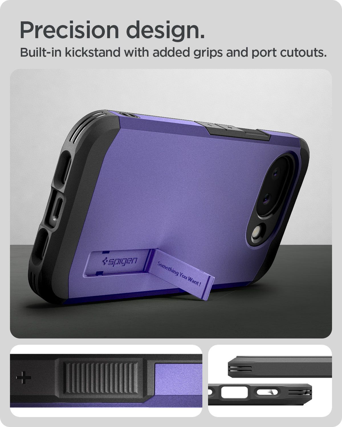 Spigen Tough Armor MagSafe, ash violet - Google Pixel 10a