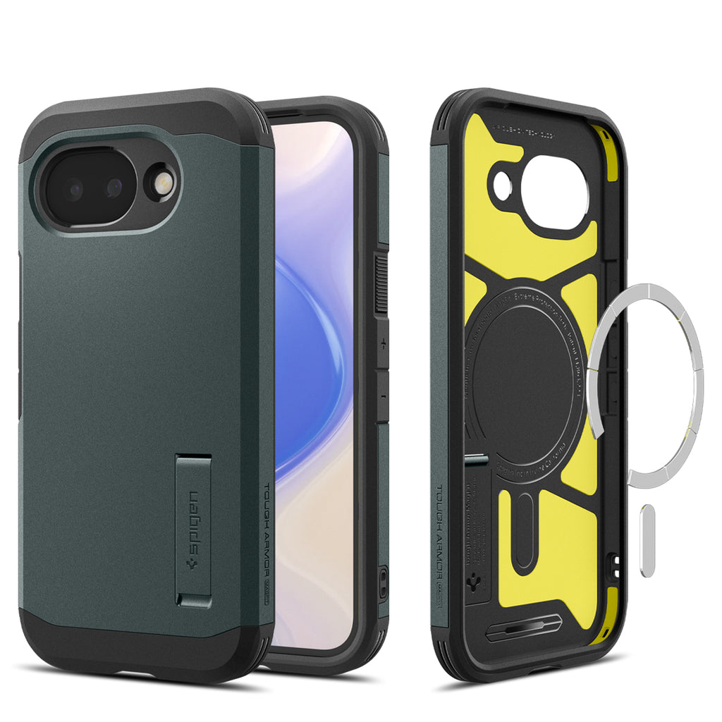Spigen Tough Armor MagSafe, abyss green - Google Pixel 10a