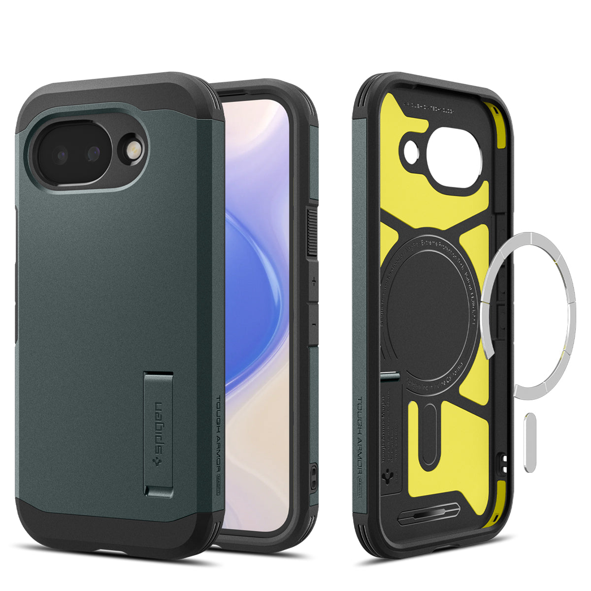 Spigen Tough Armor MagSafe, abyss green - Google Pixel 10a