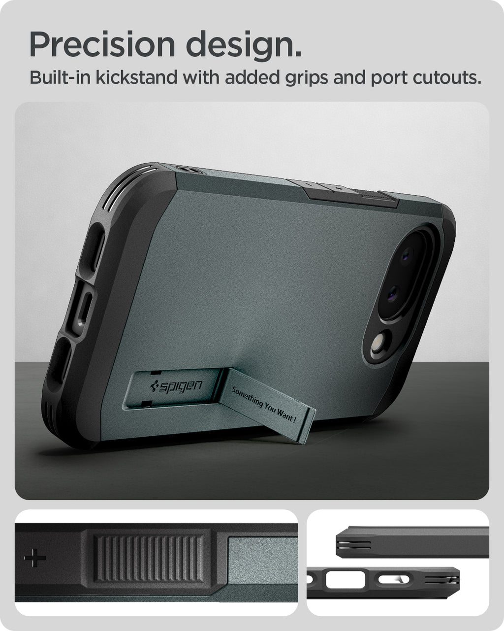 Spigen Tough Armor MagSafe, abyss green - Google Pixel 10a