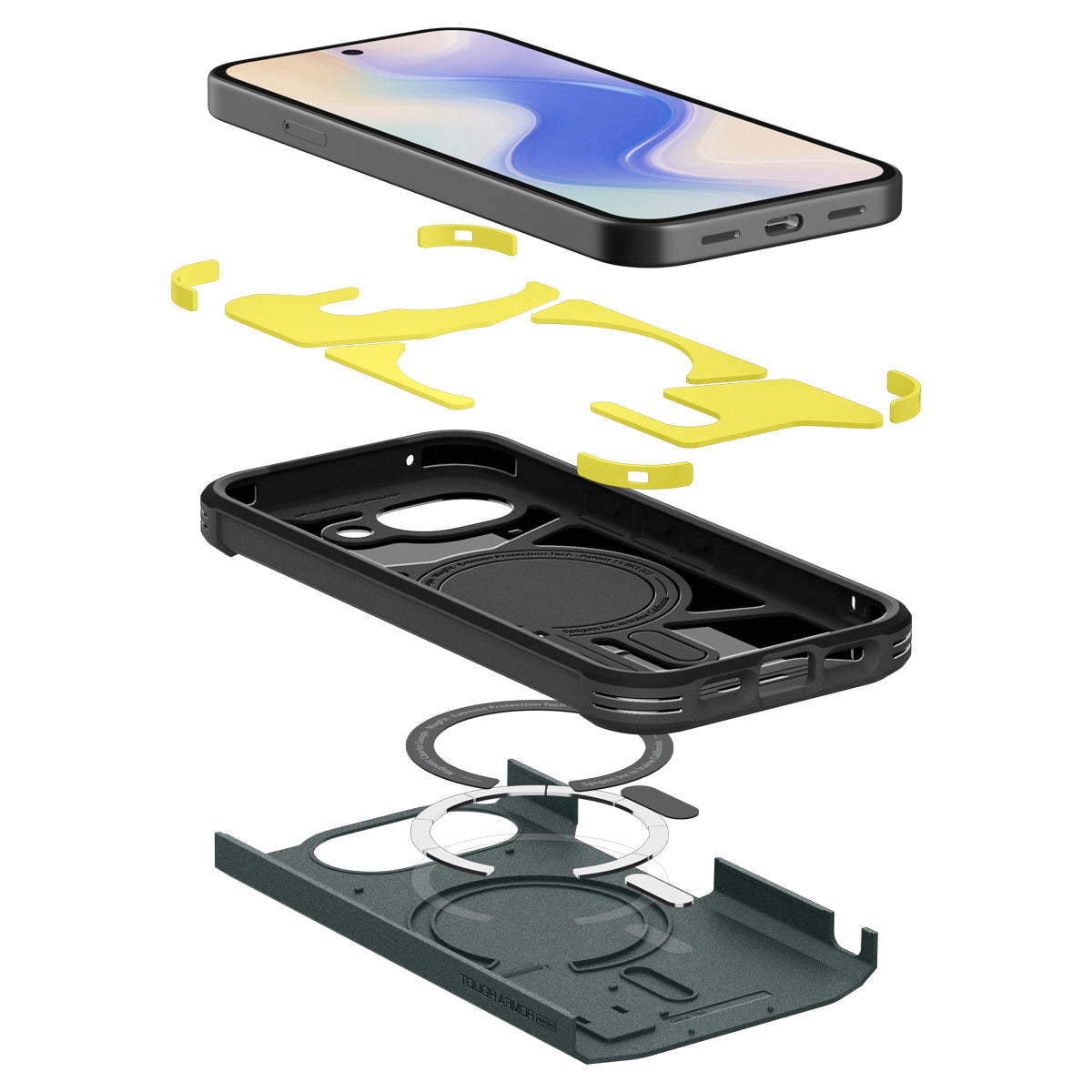 Spigen Tough Armor MagSafe, abyss green - Google Pixel 10a