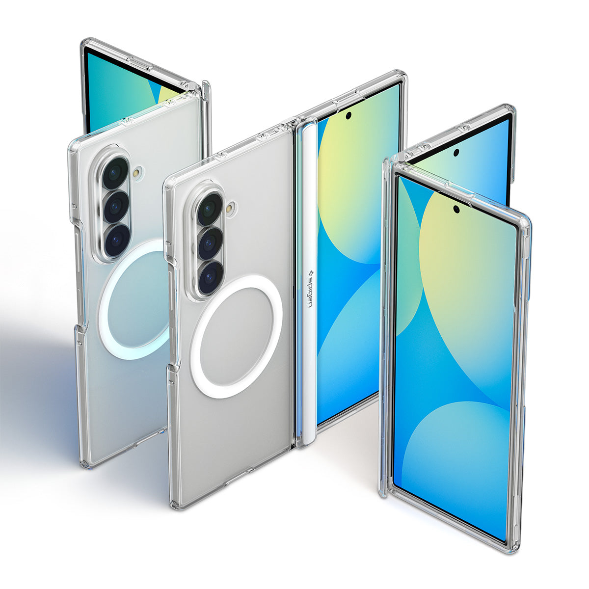 Spigen Ultra Hybrid Pro MagSafe, clear white - Samsung Galaxy Z Fold8 Ultra