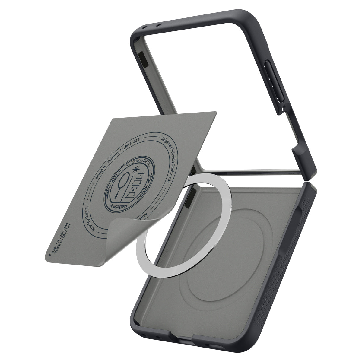Spigen Nano Pop MagSafe, black sesame - Samsung Galaxy Z Flip8