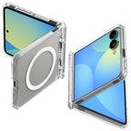 Spigen Ultra Hybrid Pro MagSafe, priehľadná biela – Samsung Galaxy Z Flip8