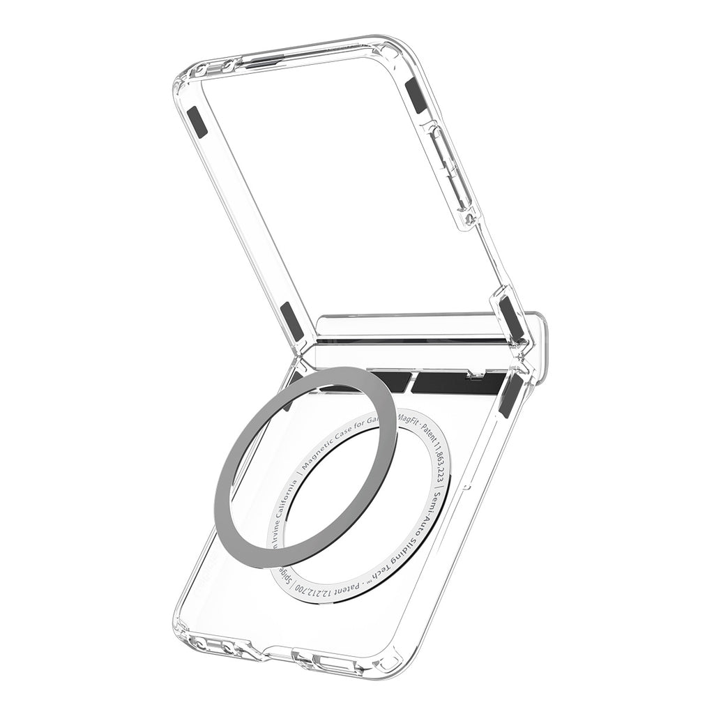 Spigen Ultra Hybrid Pro MagSafe, priehľadná biela – Samsung Galaxy Z Flip8