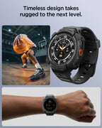 Spigen Rugged Armor Pro, matte black - Samsung Galaxy Watch Ultra 2 47mm