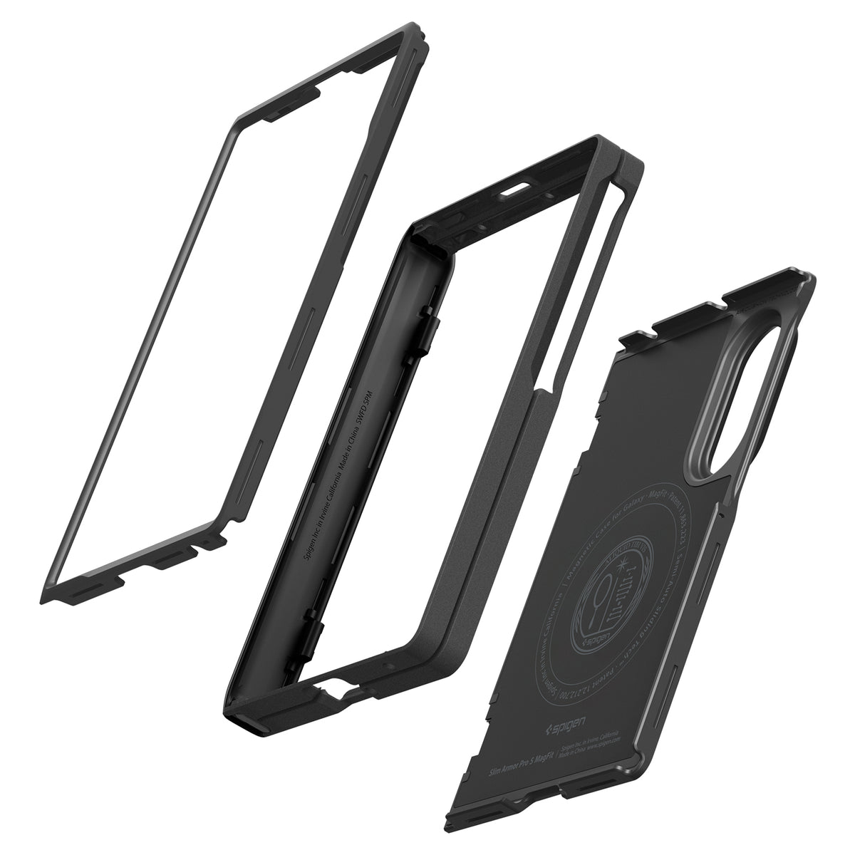 Spigen Slim Armor Pro S MagSafe, black - Samsung Galaxy Z Fold8