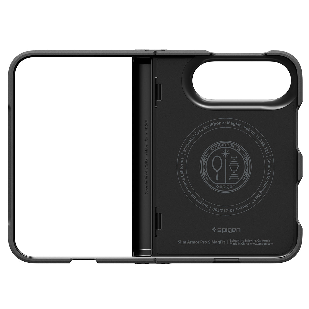 Spigen Slim Armor Pro S MagSafe, black - iPhone Duo