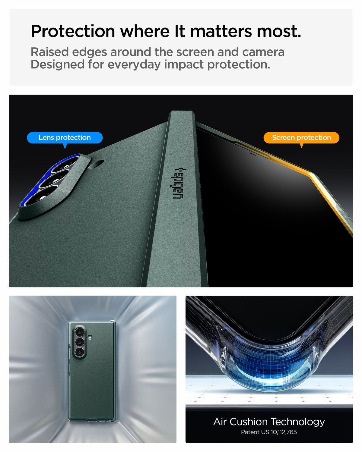 Spigen Tough Armor Pro MagSafe, abyss green - Samsung Galaxy Z Fold8 Ultra