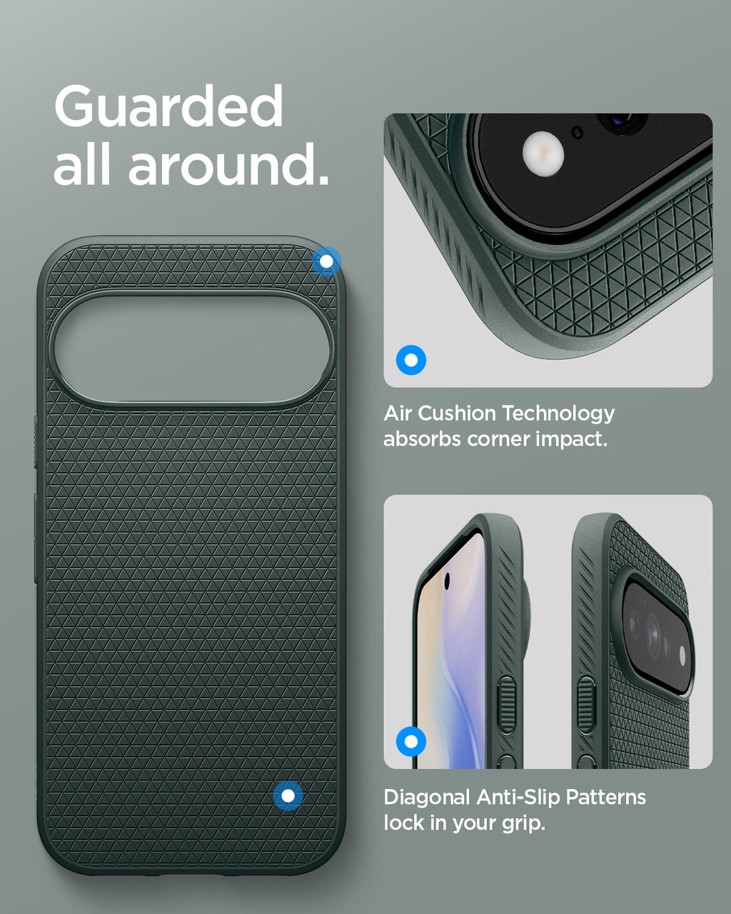 Spigen Liquid Air MagSafe, abyss green - Google Pixel 11 Pro