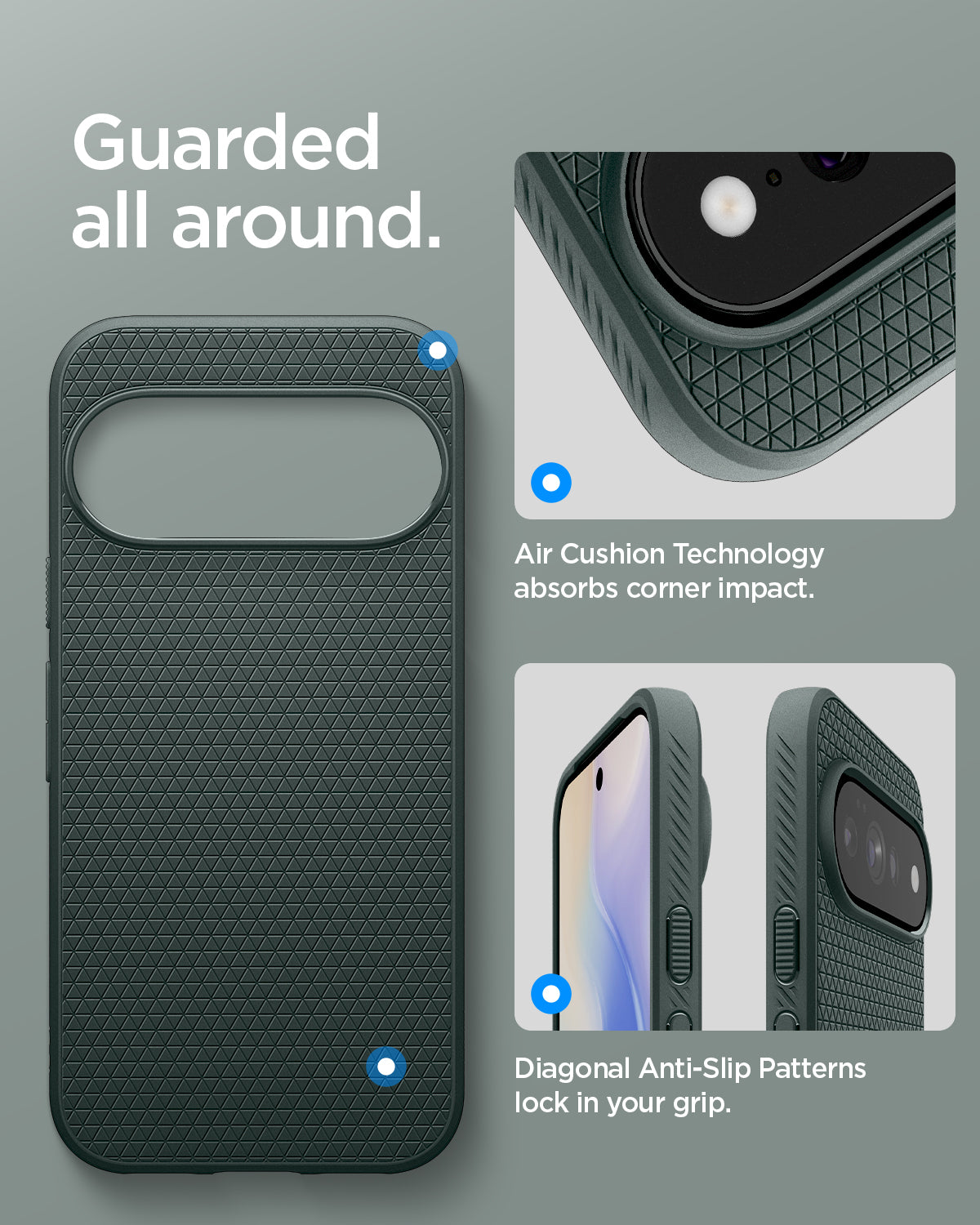 Spigen Liquid Air MagSafe, abyss green - Google Pixel 11 Pro