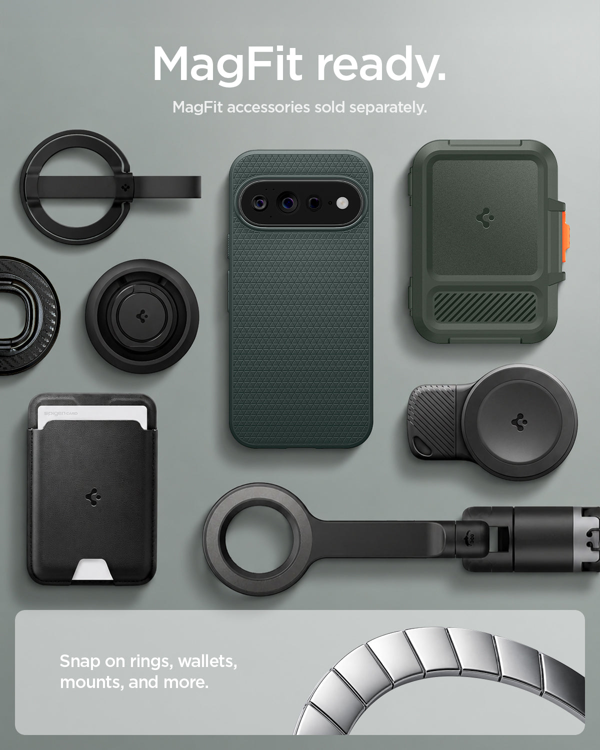 Spigen Liquid Air MagSafe, abyss green - Google Pixel 11 Pro