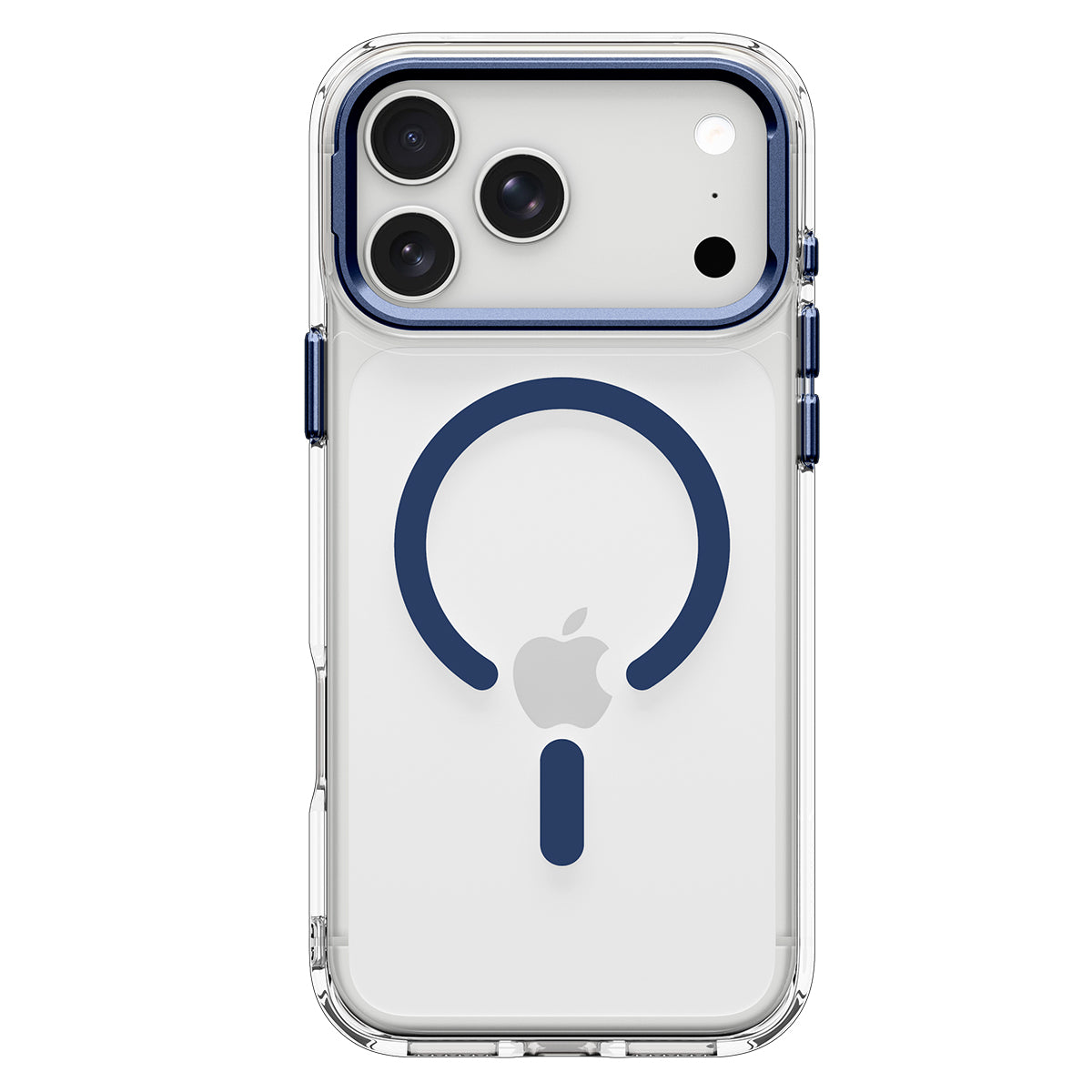 Spigen Ultra Hybrid Optik S MagSafe, clear deep blue - iPhone 2026 Pro Max/17 Pro Max
