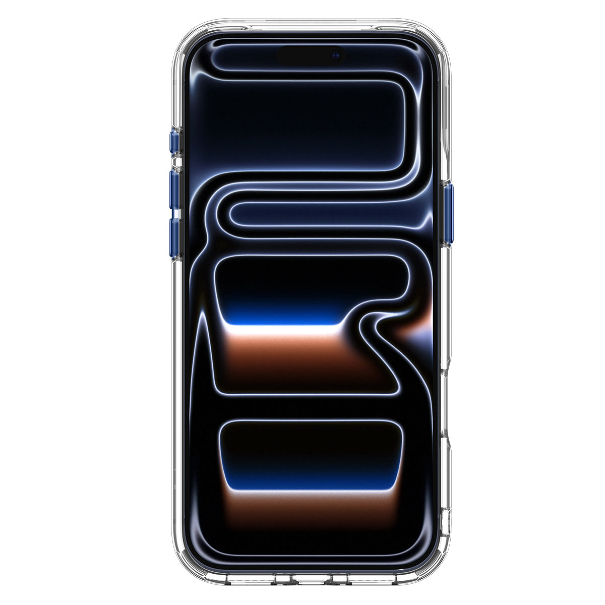 Spigen Ultra Hybrid Optik S MagSafe, clear deep blue - iPhone 2026 Pro Max/17 Pro Max