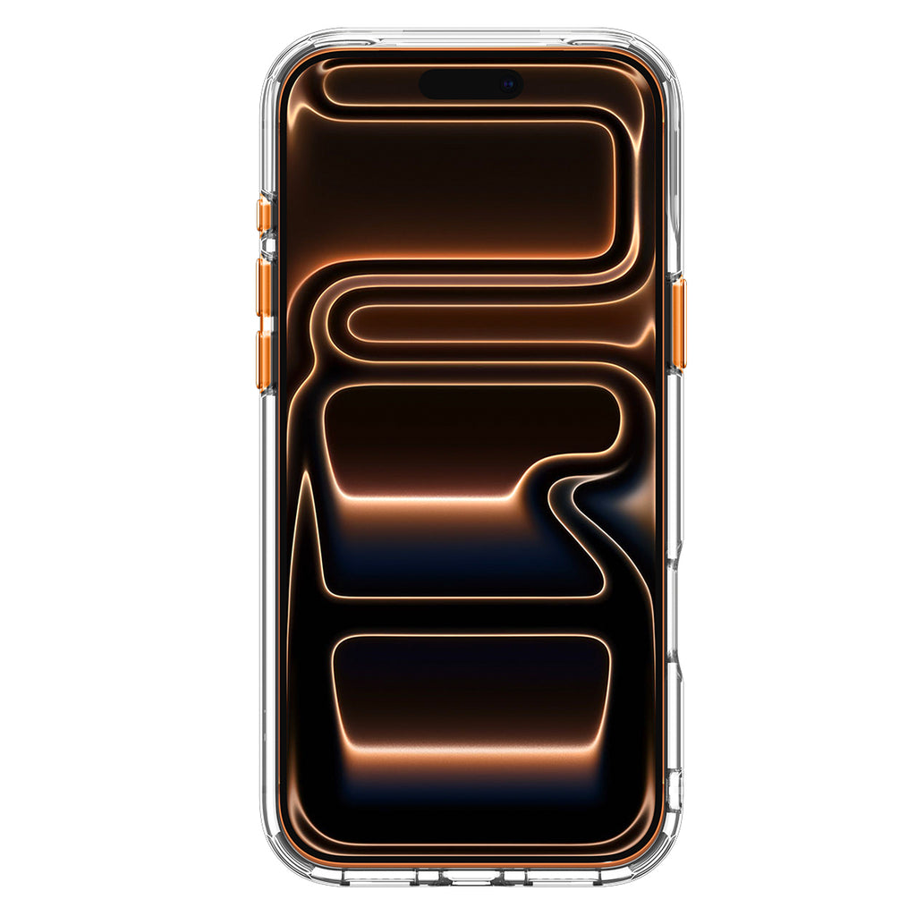Spigen Ultra Hybrid Optik S MagSafe, clear orange - iPhone 2026 Pro Max/17 Pro Max