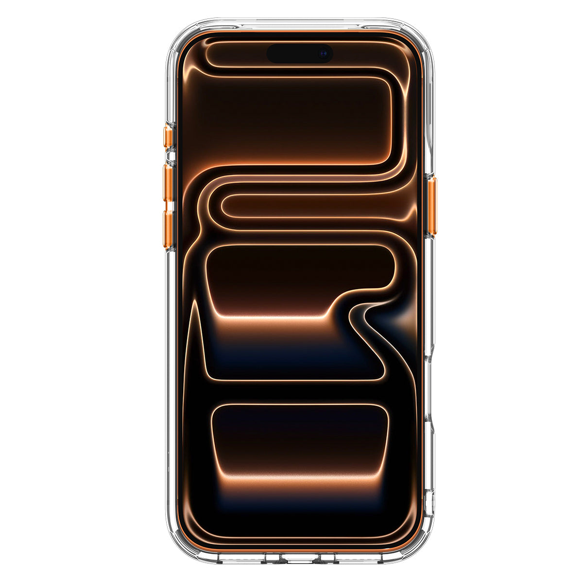 Spigen Ultra Hybrid Optik S MagSafe, clear orange - iPhone 2026 Pro Max/17 Pro Max