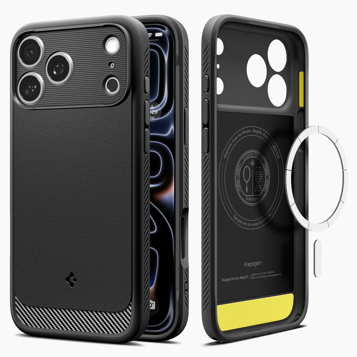Spigen Rugged Armor MagSafe, matte black - iPhone 2026 Pro Max/17 Pro Max