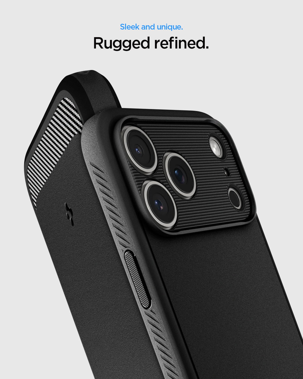 Spigen Rugged Armor MagSafe, matte black - iPhone 2026 Pro Max/17 Pro Max