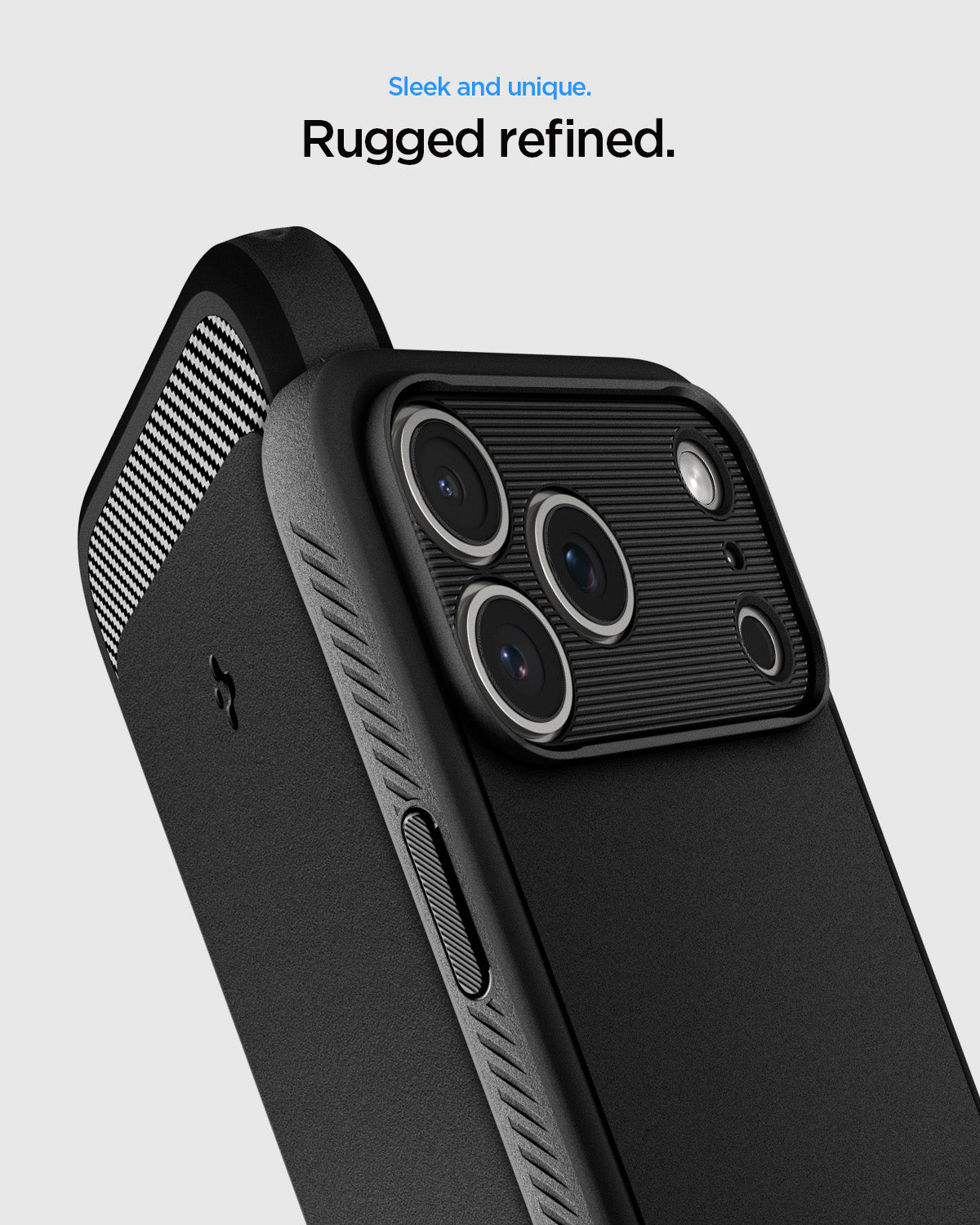 Spigen Rugged Armor MagSafe, matte black - iPhone 2026 Pro Max/17 Pro Max
