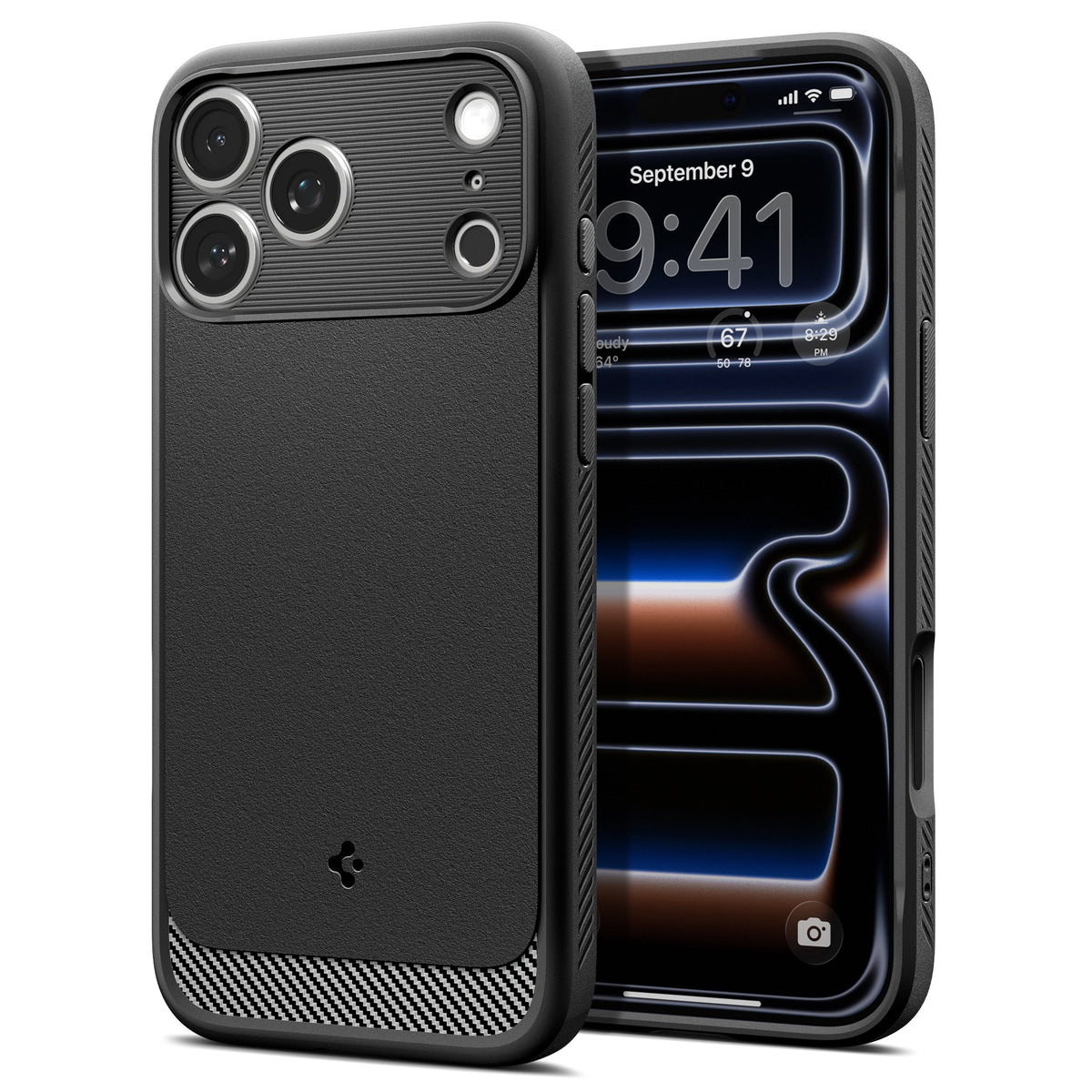 Spigen Rugged Armor MagSafe, matte black - iPhone 2026 Pro Max/17 Pro Max
