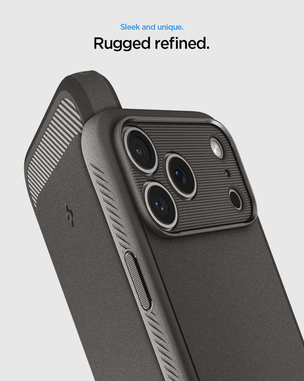 Spigen Rugged Armor MagSafe, gray - iPhone 18 Pro Max/17 Pro Max