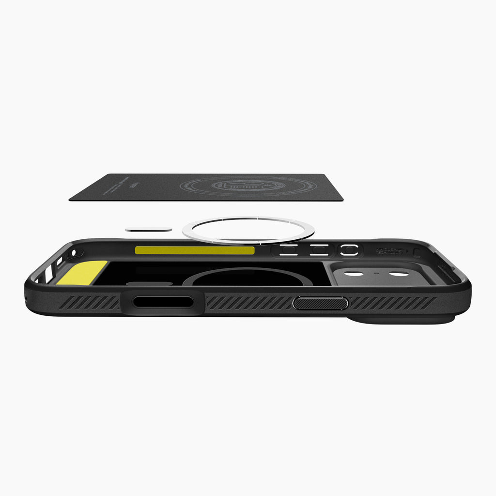 Spigen Rugged Armor MagSafe, matte black - iPhone 18 Pro/17 Pro