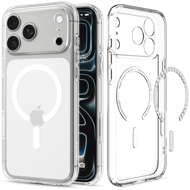 Spigen Ultra Hybrid MagSafe, clear white - iPhone 2026 Pro/17 Pro