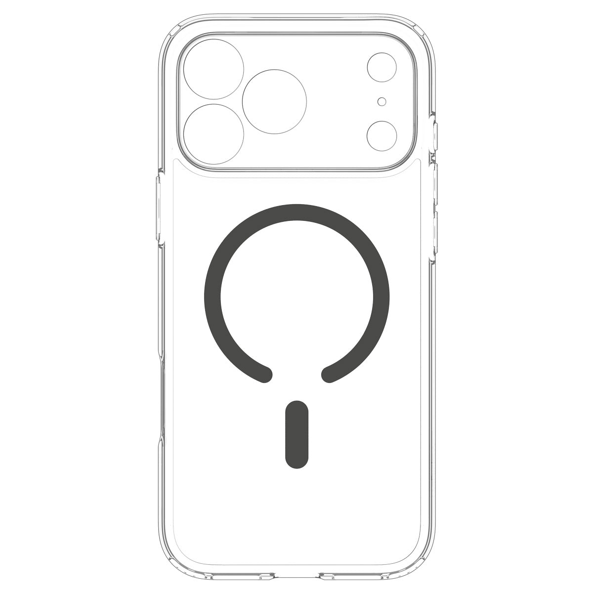 Spigen Ultra Hybrid MagSafe, clear graphite - iPhone 2026 Pro/17 Pro