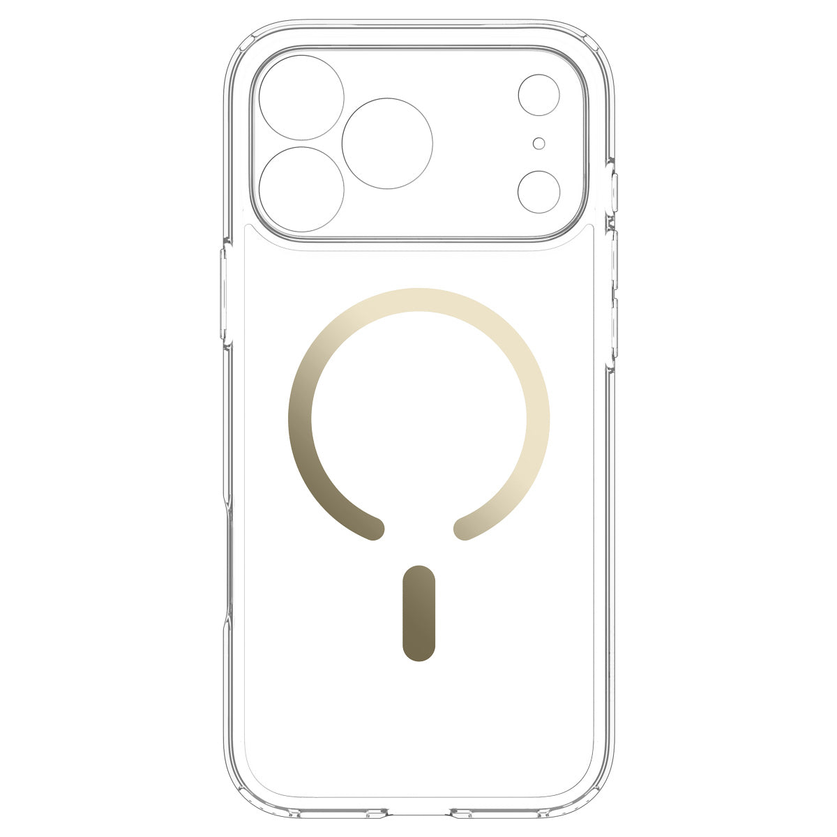 Spigen Ultra Hybrid MagSafe, číre zlato – iPhone 2026 Pro/17 Pro