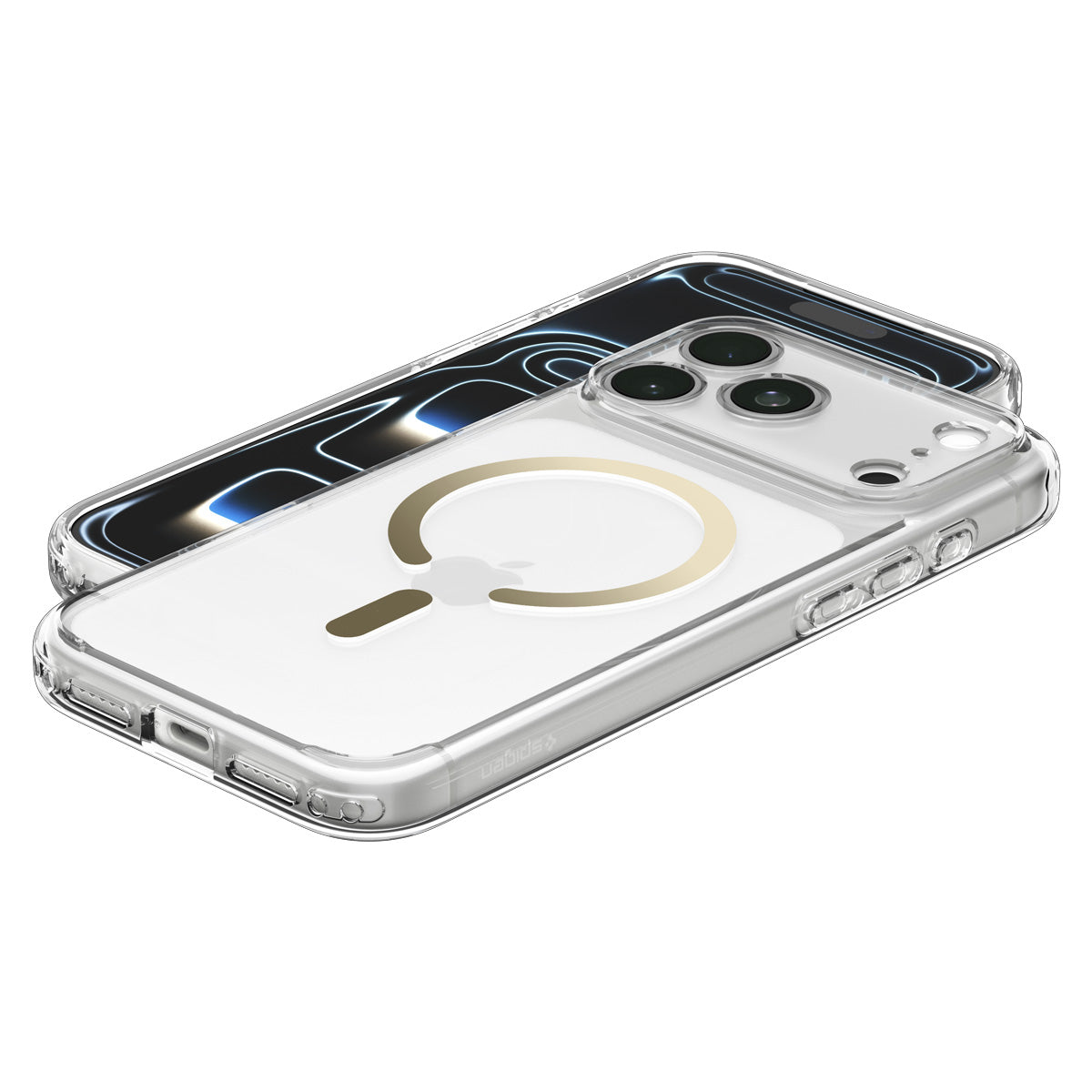 Spigen Ultra Hybrid MagSafe, číre zlato – iPhone 2026 Pro/17 Pro