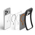 Spigen Ultra Hybrid MagSafe, frost black orange – iPhone 2026 Pro/17 Pro