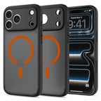 Spigen Ultra Hybrid MagSafe, frost black orange – iPhone 2026 Pro/17 Pro